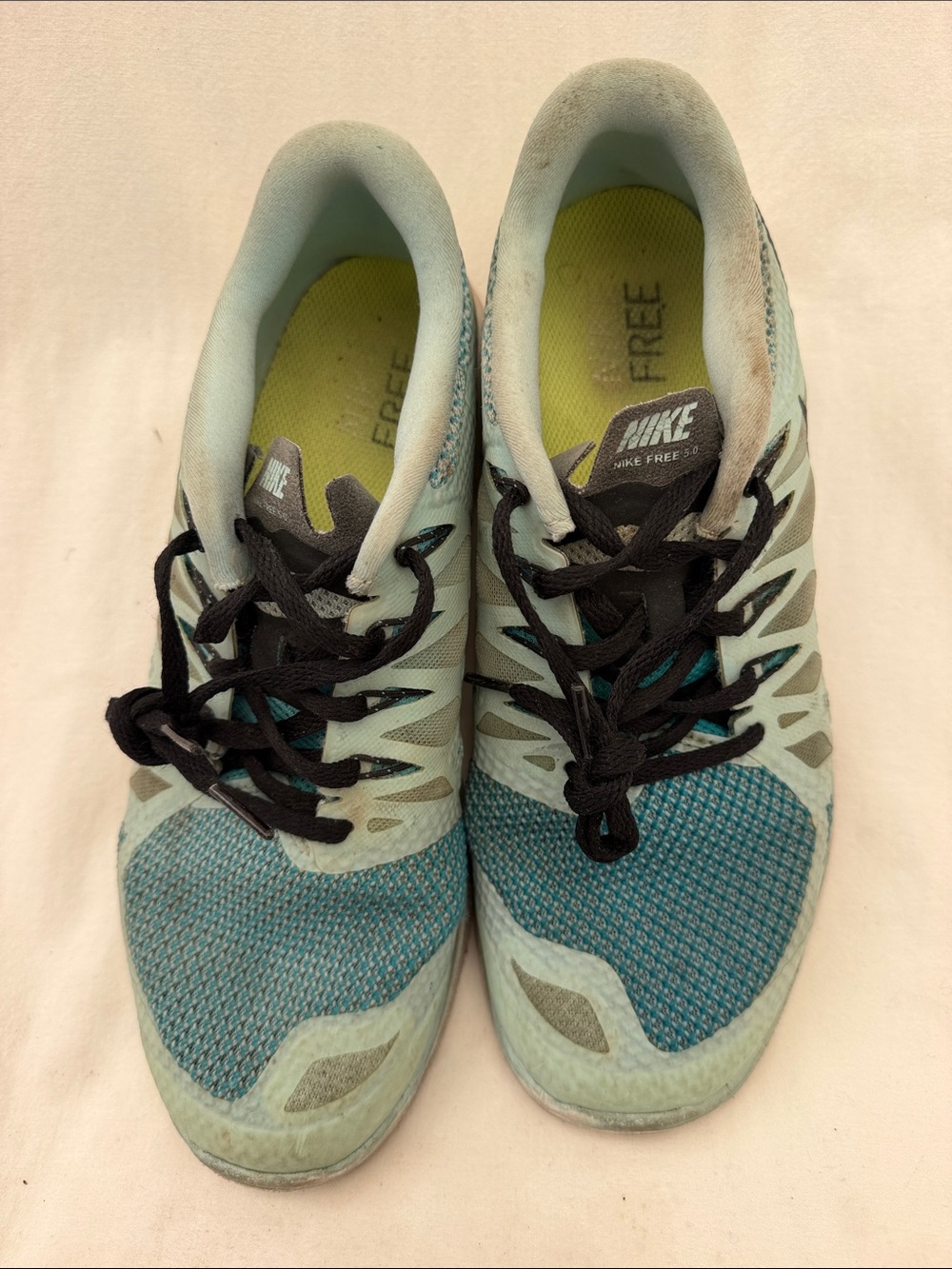 Nike Women’s Light Teal and Aqua Athletic Running Shoes